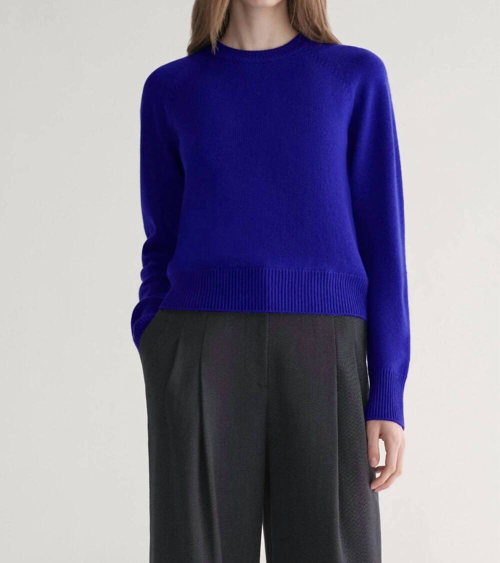 NEW A.L.C. ashtyn cashmere sweater in blue